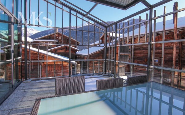 Exklusive Duplex-Luxuswohnung im umgebauten Stall im Herzen von Geschinen 10