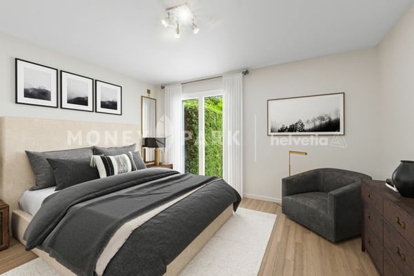 Bel appartement 1.5 pièces avec jardin 2