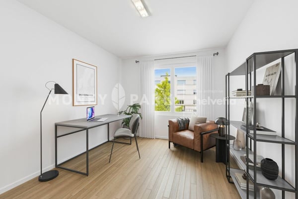 Bel appartement 1.5 pièces avec jardin 5