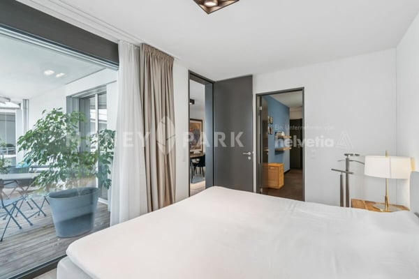 Exklusive 1.5-Zimmer-Wohnung mit zwei grossen Terrassen und viel Privatsphäre 5