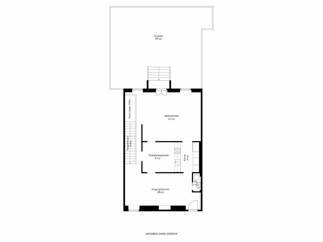 Appartement loft attractif de 3 pièces