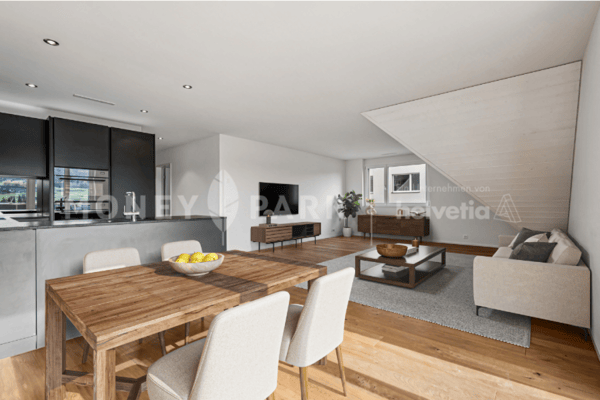 Wohnen mit Weitblick - stilvolle Maisonette über den Dächern von Bäretswil 2