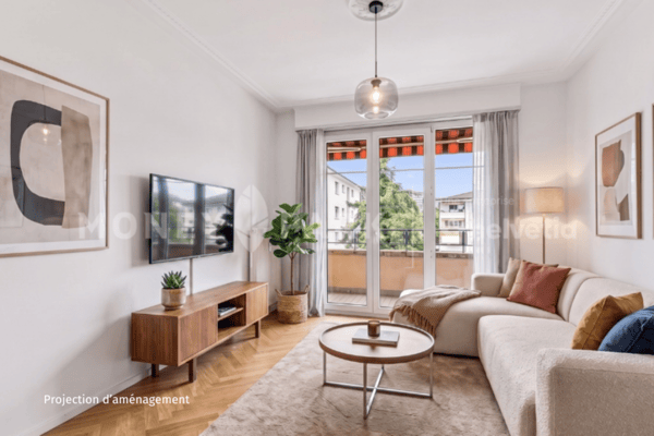 Appartement de 4.5 pièces au centre de Lausanne, avec possibilité de réaménagement en 3.5 pièces. 5