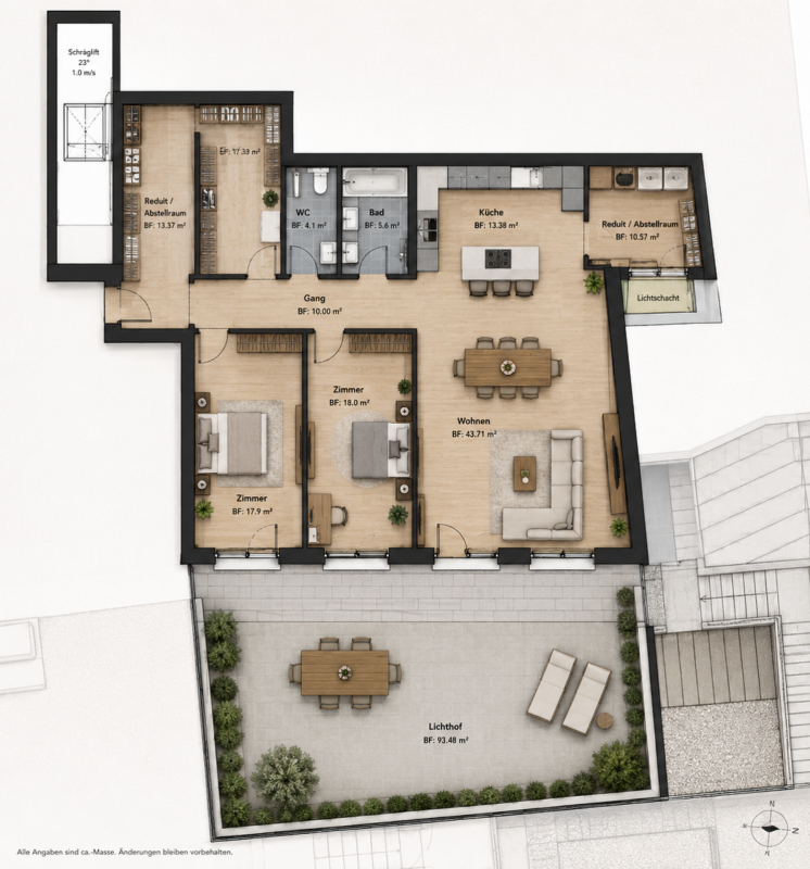 Terrassenwohnungen in einem architektonisch markanten Terrassenhaus