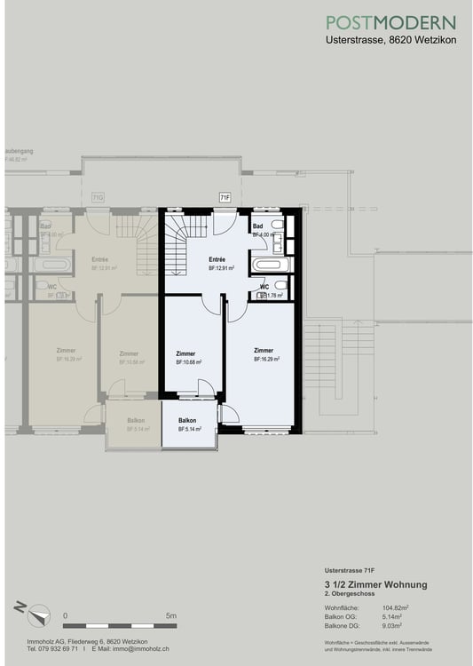 4.5 Zimmer- DG-Maisonettewohnung in Wetzikon 15