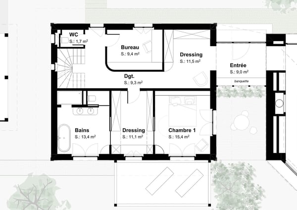 Commugny - Villa individuelle avec projet d'extension 19