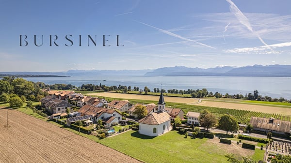 Charmant appartement de 3,5 pièces à Bursinel avec vue panoramique