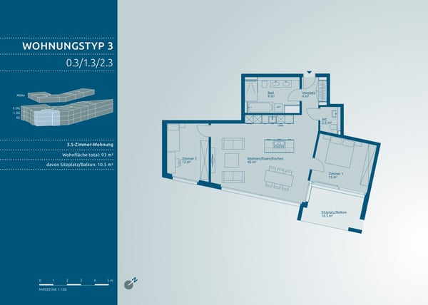 Exklusive 3.5-Zimmer-Wohnung an zentraler und ruhiger Lage in Frick 7