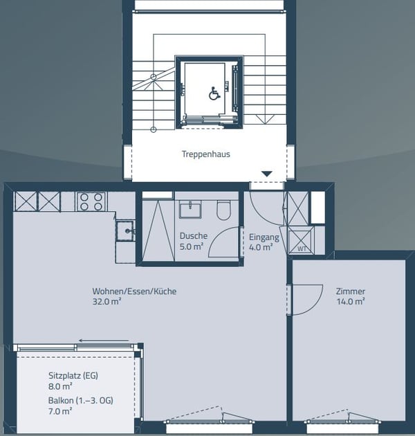 Top 2.5-Zimmer-Wohnung an ruhiger Lage - Sonniges Wohnen am Bach 8