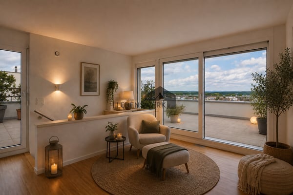 Doppeleinfamilienhaus mit Garten, Attikaterasse, Seesicht und Doppelga 6