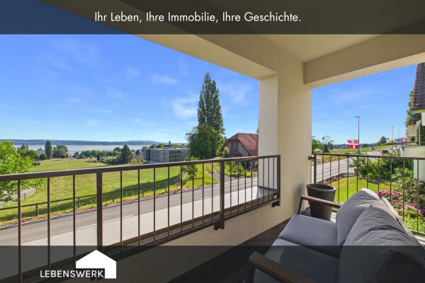 Seltene 5.5-Zimmer-Wohnung mit Seesicht und zwei Balkonen, Scherzingen