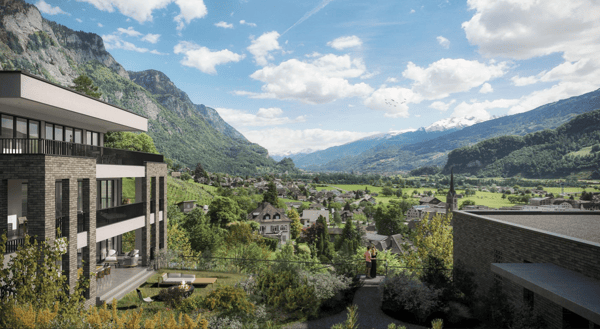 Moderne 1.5-Zimmer-Neubau-Wohnung mit Bergblick in Walenstadt 2