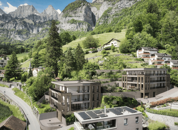 Moderne 1.5-Zimmer-Neubau-Wohnung mit Bergblick in Walenstadt 1