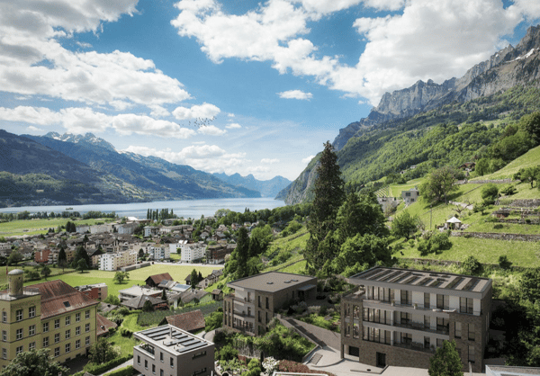 Moderne 1.5-Zimmer-Neubau-Wohnung mit Bergblick in Walenstadt 9