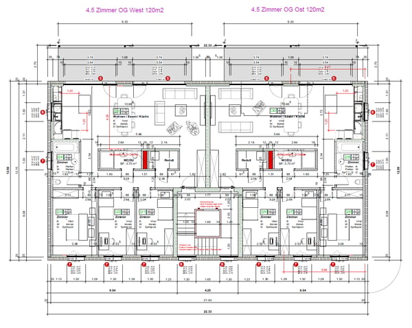 Erstvermietung: 6.5-Zimmerwohnung 170m2 EG 10