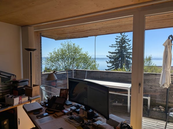 Grand duplex 6.5 pièces avec vue panoramique sur le lac et les Alpes, jardin privé 7