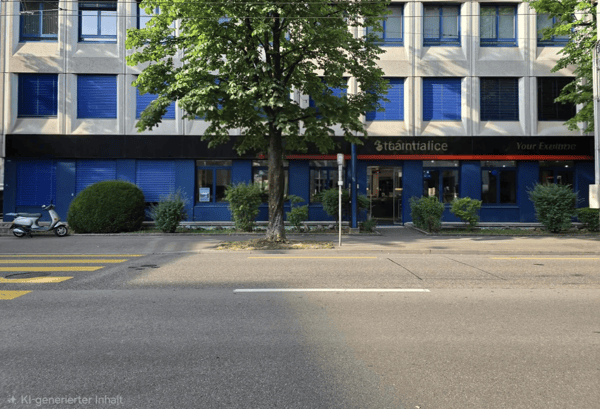 Aussergewöhnlichen Gewerbelokal im Erdgeschoss eines Gewerbegebäude 1