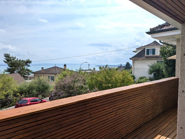 Grand duplex 6.5 pièces avec vue panoramique sur le lac et les Alpes, jardin privé 7