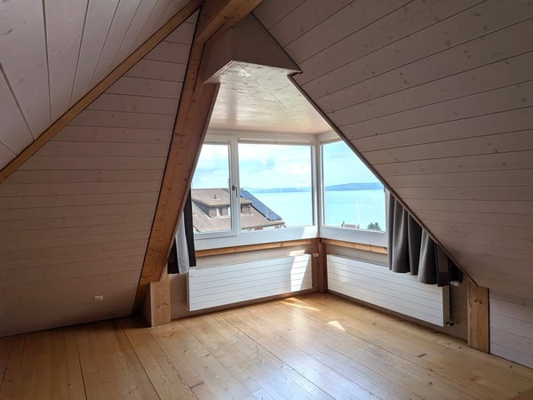 Grand duplex 6.5 pièces avec vue panoramique sur le lac et les Alpes, jardin privé 12