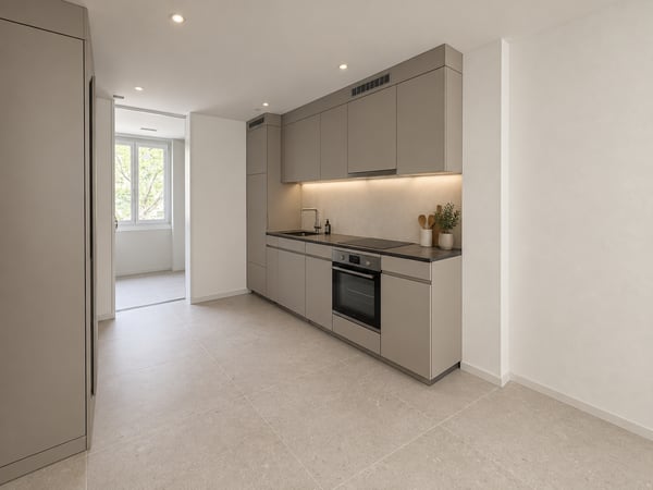 Moderne 1.5-Zimmer-Neubauwohnung mit Balkon an der Seebahnstrasse