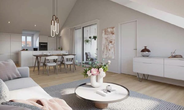 Moderne 1.5-Zimmer-Dachwohnung im Neubauprojekt «Im Feld» in Othmarsingen 2