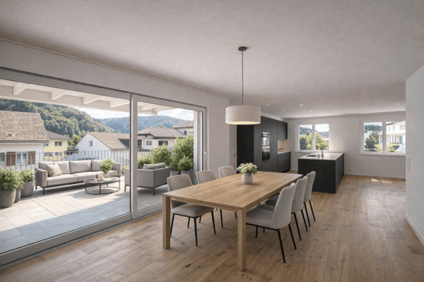 Sehr grosse Traumwohnung mit weitläufiger Terrasse und Weitblick 1