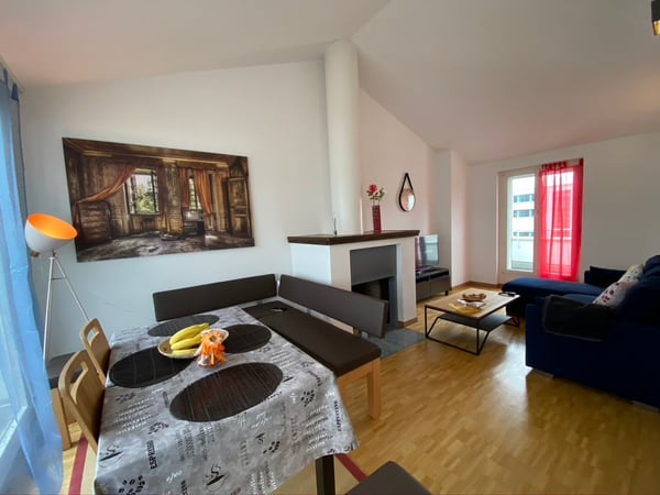 🏠 Modern 1.5 Zi Fully-Furnished Business Apartment at 8600 Dübendorf 3
