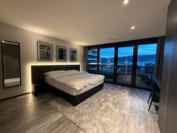 Modern 1.5-room apartment with balcony and panoramic views in Dübendorf 6