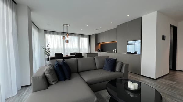 Modern 1.5-room apartment with balcony and panoramic views in Dübendorf 3