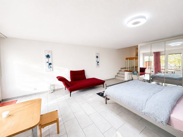 🌿 Bright Modern Studio with Balcony & Garden Access | Minutes from Zürich HB 4