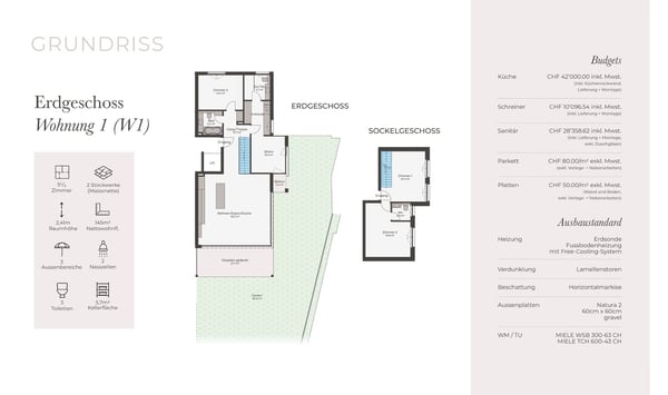Exklusive 5.5-Zimmer-Maisonette mit 162m2 Garten in Ettingen 6