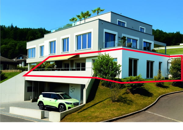 4 ½ Zimmer Wohnung mit grosser Terrasse/Garten und spektakulärer Aussicht! 16
