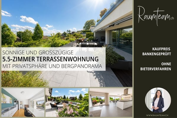 Traumhafte, sonnige Terrassenwohnung mit Bergblick 1