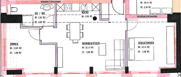3 ½ Zimmer-Wohnung, 2540 Grenchen 10