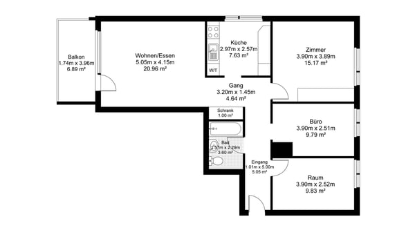 Lichtdurchflutetes Wohnjuwel 1.5 Zimmerwohnung in Obergösgen 11
