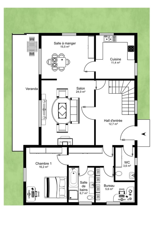 La Rippe Villa 8,5 pièces faite de charme & potentiel 9