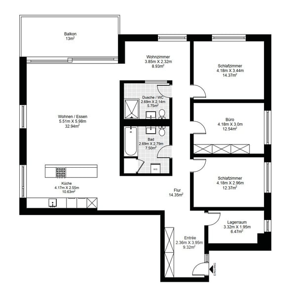Mehr Platz für das, was wirklich zählt - Zentrumsnahe Wohnung 9