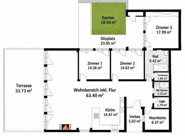 Penthousefeeling mit Atriumgarten & Panoramaterrasse 10