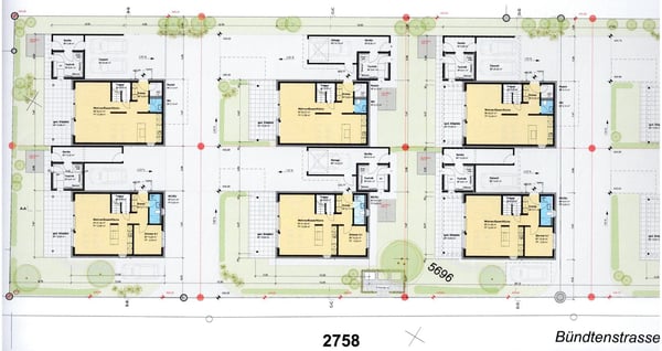 Noch 1 Haus von 8 Häuser frei. Sonnig ruhig zentral. Kindergarten, Bus in der Nähe. Schule 3-4 Min. 7