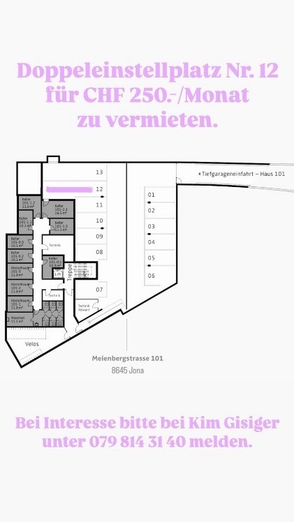 Doppel-Einstellplatz in Jona 2