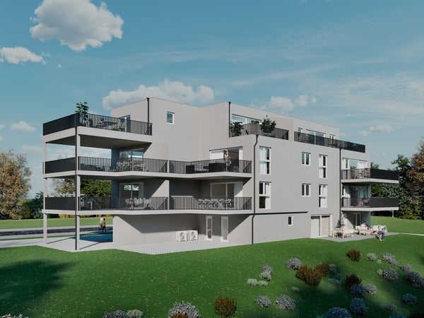 Modern 1.5-room attic apartment with 2 balconies in Attalens 4