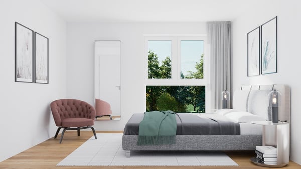 Modern 1.5-room attic apartment with 2 balconies in Attalens 3