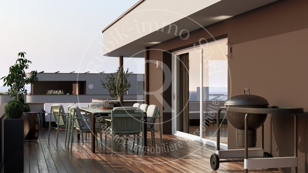 Magnifiques attiques 5,5 pièces de 162m² et terrasse de 153m²