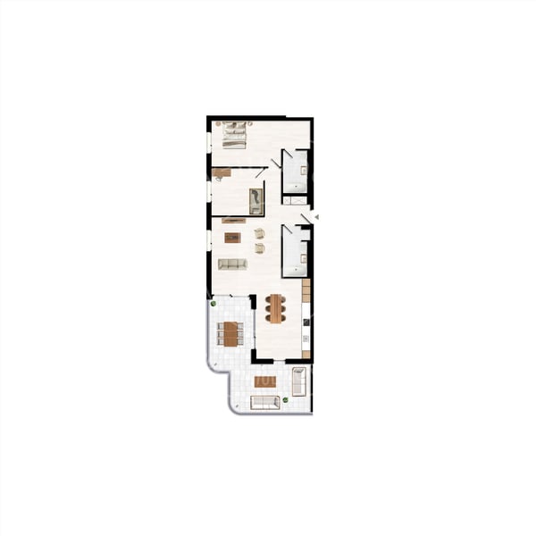 Superbes 3,5 pièces avec balcon de 37m² 12