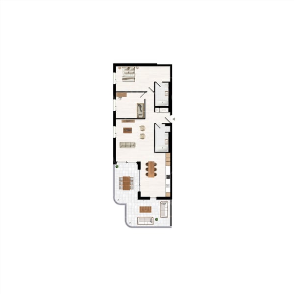 Superbes 3,5 pièces avec balcon de 37m² 12