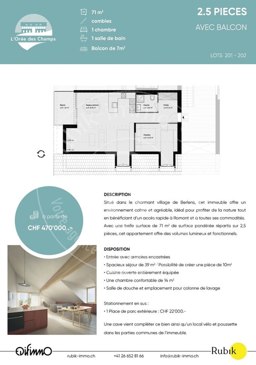 Nouveau projet de construction de 10 logements à Berlens 4