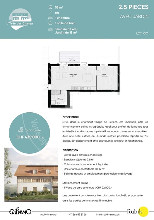 Nouveau projet de construction de 10 logements à Berlens 4