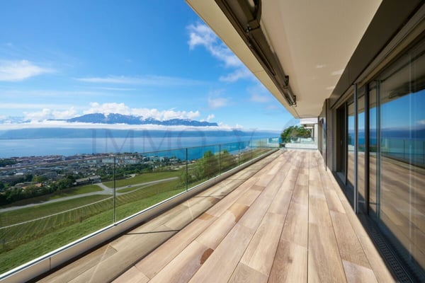 10 MIN. DE VEVEY - JONGNY - DE STANDING AVEC GRAND BALCON-TERRASSE ET VUE PANORAMIQUE 1