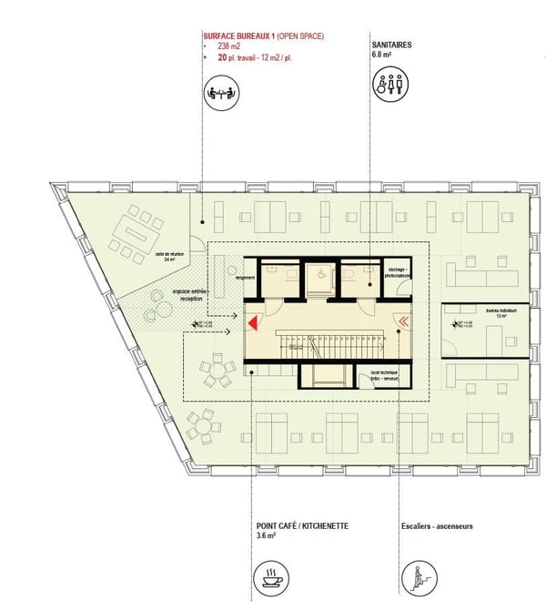Bureaux modernes avec vue sur le Lac ! 7